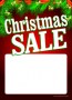 Seasonal Slotted Sale Tags 5in x 7in Christmas SALE w/Holly