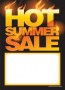 Seasonal Slotted Sale Tags 5in x 7in Hot Summer Sale