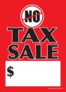 Slotted Sale Tags 5in x 7in No Tax Sale $