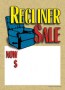 Slotted Sale Tags 5in x 7in Recliner Sale