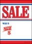 Slotted Sale Tags 5 x 7 Sale Was $ Now $