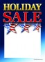 Patriotic Slotted Sale Tags 5in x 7in Holiday Sale