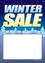 Seasonal Slotted Sale Tags 5in x 7in Winter Sale (trees)