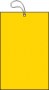 Elastic String Tag 3 1/2 x 5 1/2 Fluorescent Gold Yellow