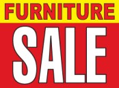 18" x 24" Lawn Sign  Furniture Sale