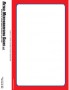 Retail PC Printable Laser Price Tags 7inx11in Red Border