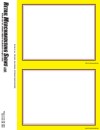 Retail PC Printable Laser Price Tags 5 1/2in x 7in Yellow Border