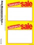 Retail PC Printable Laser Price Tags 5 1/2in x 7in Clearance Sale
