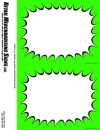 Retail PC Printable Laser Price Tags 5 1/2in x 7in Green Burst Border