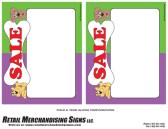PC Printable Laser Cards Signs 5 1/2" x 7 1/2" Sale cat dog
