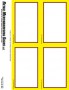 Retail PC Printable Laser Price Tags 3 1/2in x 5 1/2in Yellow Border