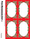 PC Printable Laser Price Tags 3 1/2in x 5 1/2in Holly Boarder