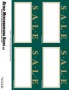 Retail PC Printable Laser Price Tags 3 1/2in x 5 1/2in Green Sale