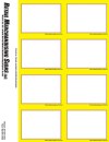 PC Printable Yellow Border Laser Card Tags 8 up