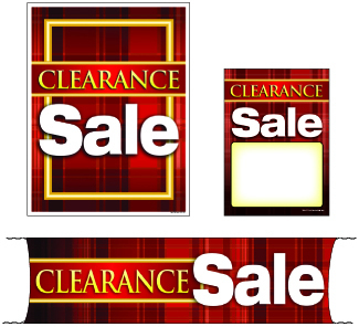 Mini Clearance Sale Retail Sign Kit