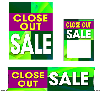 Mini Clearance Sale Retail Sign Kit