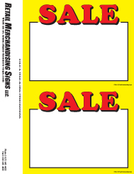 Retail Pc Printable Laser Cards Signs 5 1 2 X 7 Sale Business Store Signs