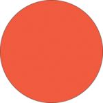 Fluorescent Label Blank 2in Red Orange 250 per roll